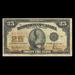 Canada, Dominion du Canada, 25 cents <br /> 2 juillet 1923