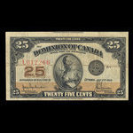 Canada, Dominion du Canada, 25 cents <br /> 2 juillet 1923