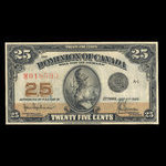 Canada, Dominion du Canada, 25 cents <br /> 2 juillet 1923