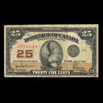 Canada, Dominion du Canada, 25 cents <br /> 2 juillet 1923
