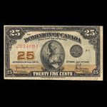 Canada, Dominion du Canada, 25 cents <br /> 2 juillet 1923