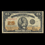 Canada, Dominion du Canada, 25 cents <br /> 2 juillet 1923