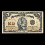 Canada, Dominion du Canada, 25 cents <br /> 2 juillet 1923