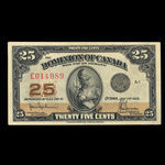 Canada, Dominion du Canada, 25 cents <br /> 2 juillet 1923
