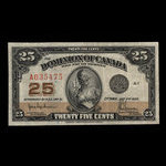 Canada, Dominion du Canada, 25 cents <br /> 2 juillet 1923