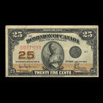 Canada, Dominion du Canada, 25 cents <br /> 2 juillet 1923