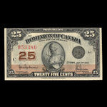 Canada, Dominion du Canada, 25 cents <br /> 2 juillet 1923