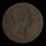 Canada, Province de la Nouvelle-Écosse, 1/2 penny <br /> 1856