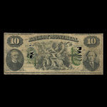Canada, Banque de Montréal, 10 dollars <br /> 1 mars 1871