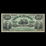 Canada, Banque de Montréal, 10 dollars <br /> 2 janvier 1891