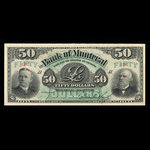 Canada, Banque de Montréal, 50 dollars <br /> 2 janvier 1891