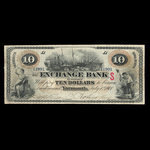 Canada, Exchange Bank of Yarmouth, 10 dollars <br /> 1 juillet 1900