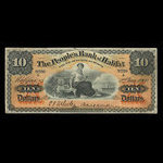 Canada, People's Bank of Halifax, 10 dollars <br /> 2 janvier 1900