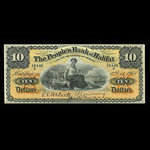 Canada, People's Bank of Halifax, 10 dollars <br /> 1 octobre 1901