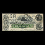 Canada, Peoples Bank of New Brunswick, 50 dollars <br /> 6 octobre 1905