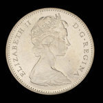 Canada, Élisabeth II, 5 cents <br /> 1966
