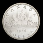 Canada, Élisabeth II, 1 dollar <br /> 1966