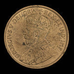 Canada, Georges V, 1 cent <br /> 1912