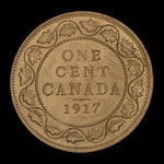 Canada, Georges V, 1 cent <br /> 1917