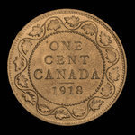 Canada, Georges V, 1 cent <br /> 1918