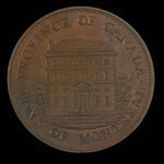 Canada, Banque de Montréal, 1/2 penny <br /> 1844