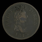 Canada, Hosterman & Etter, 1/2 penny <br /> 1815