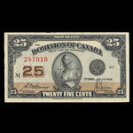 Canada, Dominion du Canada, 25 cents <br /> 2 juillet 1923