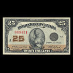 Canada, Dominion du Canada, 25 cents <br /> 2 juillet 1923