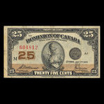 Canada, Dominion du Canada, 25 cents <br /> 2 juillet 1923