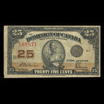Canada, Dominion du Canada, 25 cents <br /> 2 juillet 1923