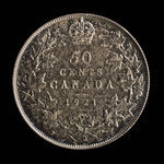 Canada, Georges V, 50 cents <br /> 1921