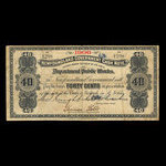 Canada, Terre-Neuve - Département des travaux publics, 40 cents <br /> 1906