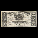 Canada, District of Wellington, 1 dollar <br /> 1 décembre 1868