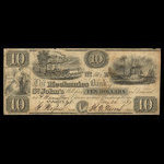 Canada, Mechanics Bank of St. John's, 10 dollars <br /> 20 mai 1837