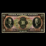 Canada, Union Bank of Canada (The), 10 dollars <br /> 1 juillet 1921