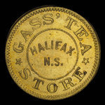 Canada, Gass' Tea Store, aucune dénomination <br /> 1882