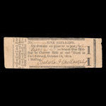 Canada, Sackrider & Willoughby, 1 shilling <br /> 18 octobre 1814