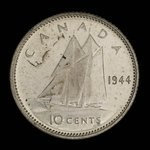 Canada, Georges VI, 10 cents <br /> 1944