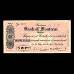 Mexique, Banque de Montréal, 20 pesos <br /> 23 avril 1915