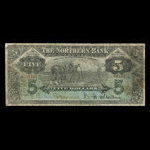 Canada, Northern Bank, 5 dollars <br /> 1 novembre 1905