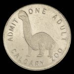 Canada, Calgary Zoo, 1 admission, adulte <br /> 1967