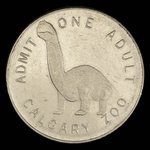 Canada, Calgary Zoo, 1 admission, adulte <br /> 1967
