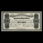 Canada, Terre-Neuve - Département des travaux publics, 50 cents <br /> 1903