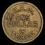 Canada, Compagnie de la Baie d'Hudson, 1 dollar <br />