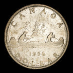Canada, Élisabeth II, 1 dollar <br /> 1956