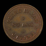 Canada, Église Ste. Anne, 1 admission, 5 cents <br /> 1892