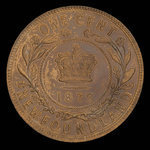 Canada, Victoria, 1 cent <br /> 1872