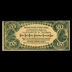 Canada, Western Express & Ticket Agency, aucune dénomination <br /> 1895