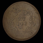 Canada, inconnu, 1/2 penny <br /> 1837
