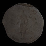 Canada, inconnu, 1/2 penny : 1837